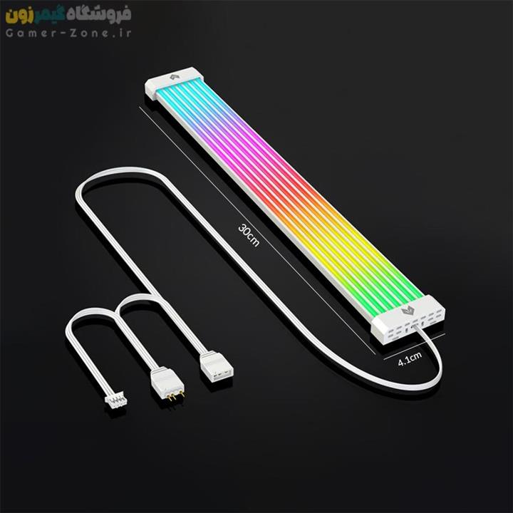 لایت بار کابل اسلیو کول مون مدل Coolmoon Aosor Al300 Flexible ARGB Light Bar for 24Pin